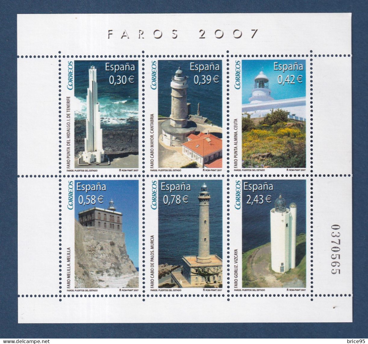 Espagne - YT N° 3953 à 3958 ** - Neuf Sans Charnière - 2007 - Unused Stamps