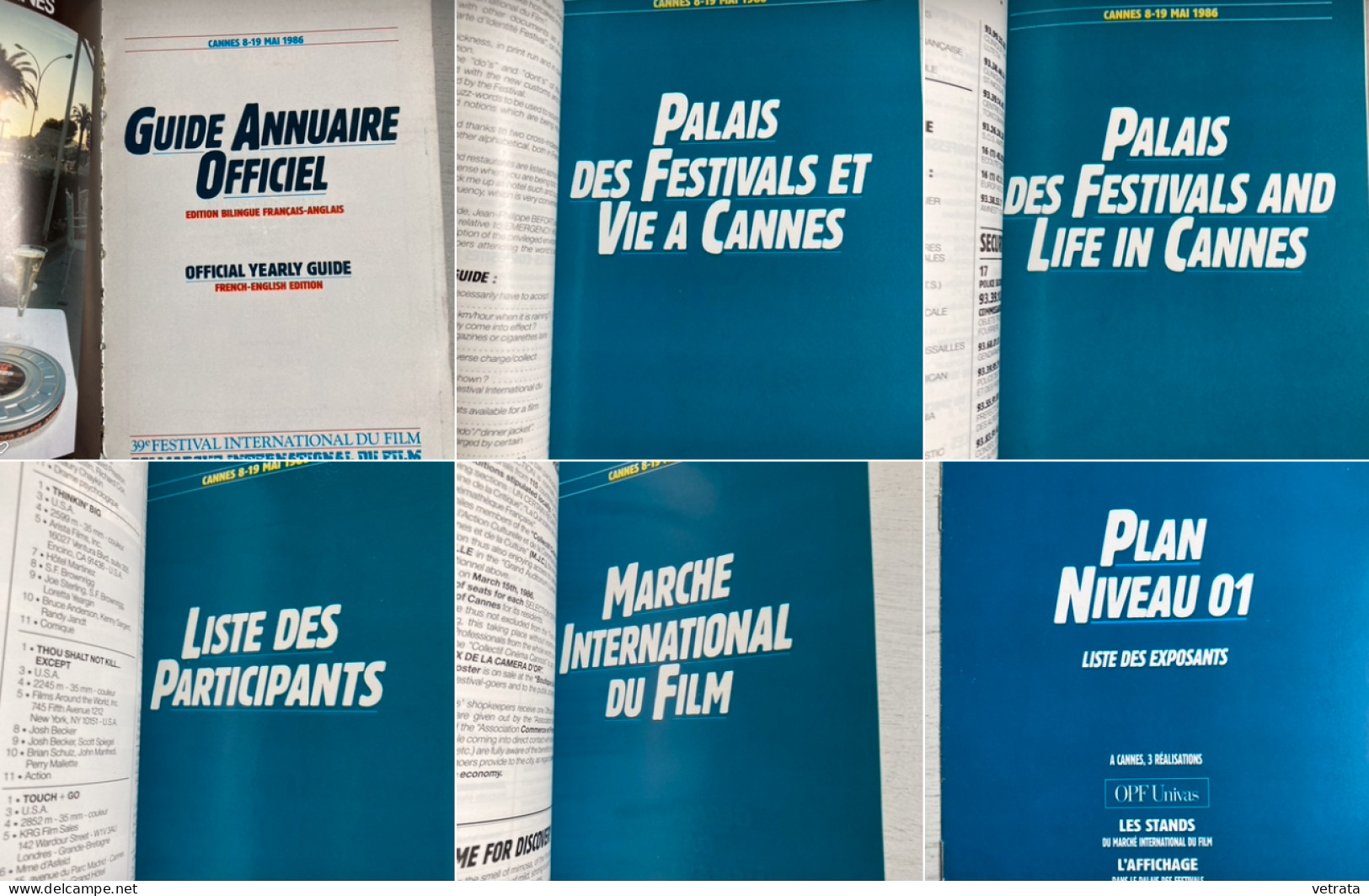 39ème FESTIVAL DE CANNES 1986 : Catalogues :  Quinzaine des Réalisateurs - Plaquette 25° anniversaire de la Semaine de l