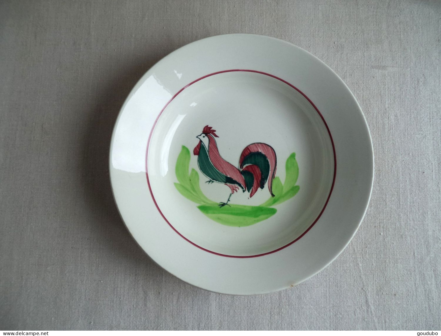 Ceranord Plat Coq France Semi Porcelaine - Altri & Non Classificati