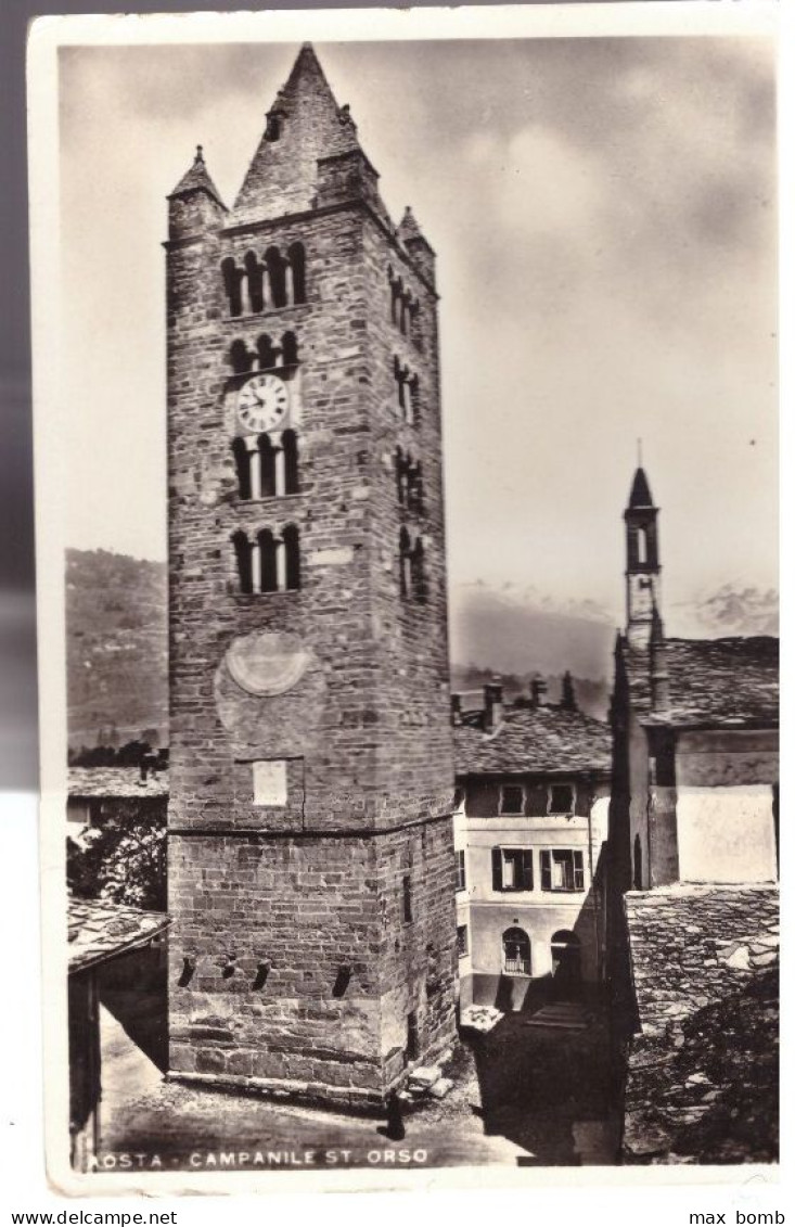 1937 AOSTA 2  CAMPANILE ST ORSO - Aosta