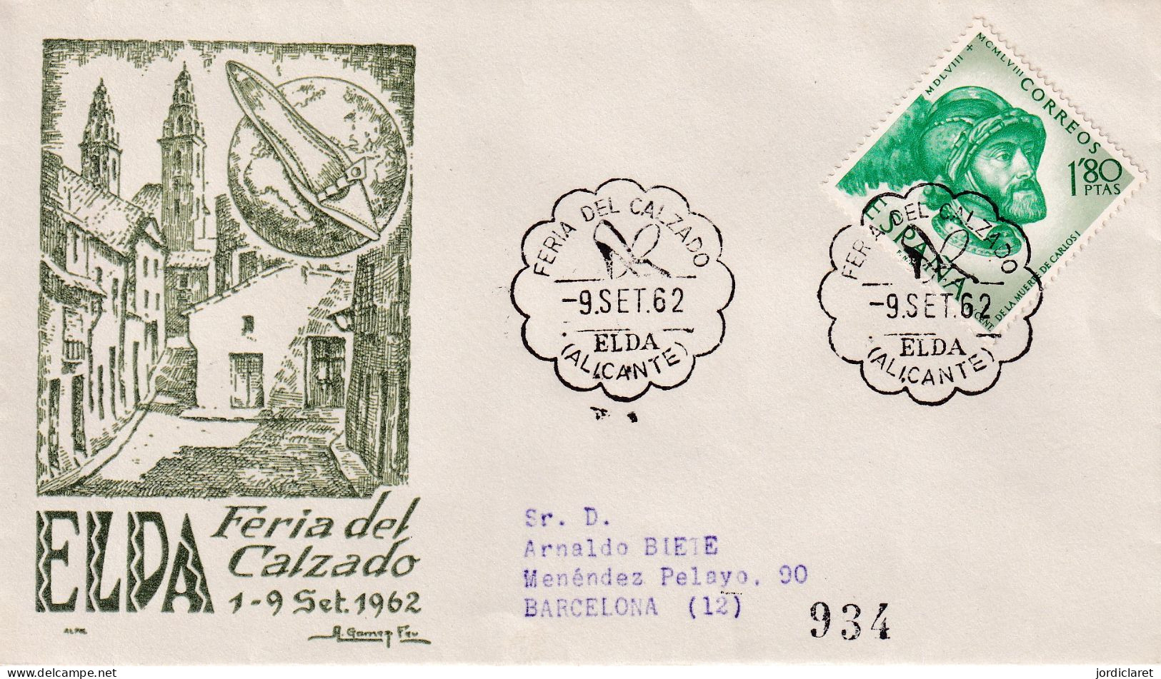 MATASELLOS 1962  ELDA - Covers & Documents