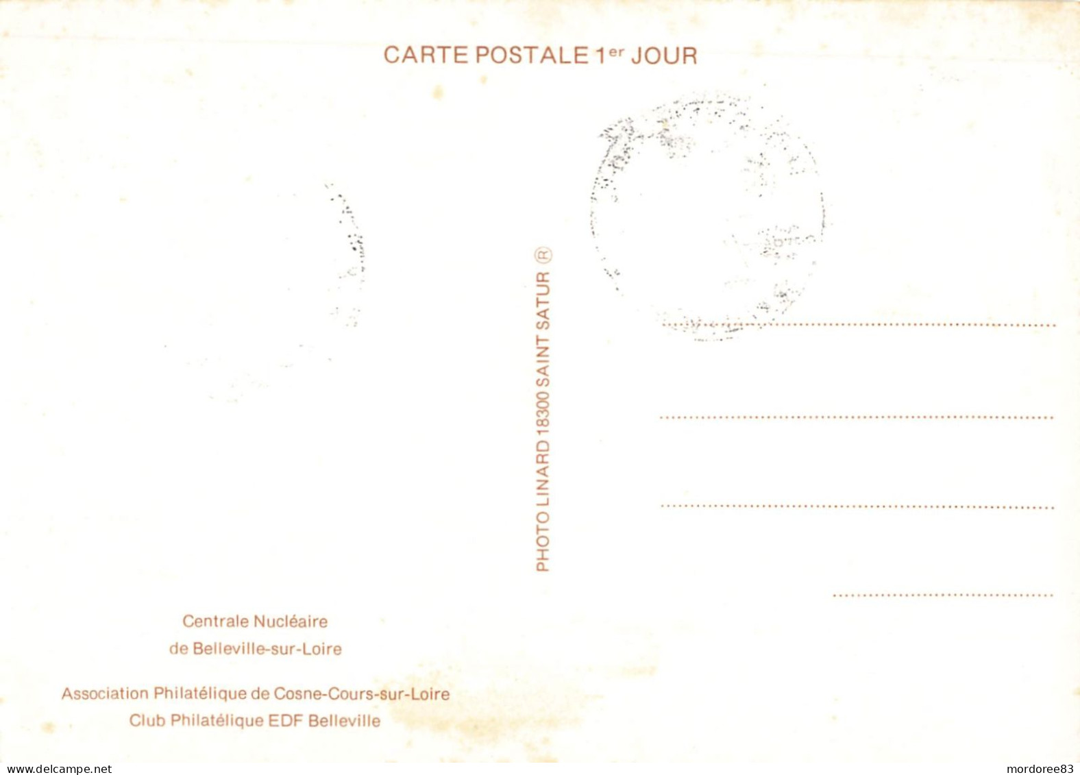 Rhône - Belleville - Carte Maximum - Centrale Nucléaire - Mise En Service - 10 Octobre 1987 - 1980-1989