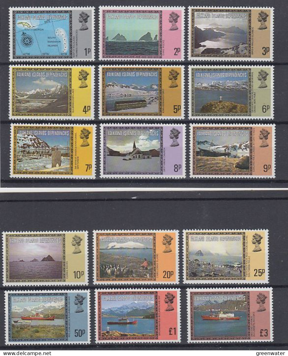 Falkland Islands Dependencies (FID) 1980  Definitives / Ships 15v  ** Mnh (59816) - Géorgie Du Sud