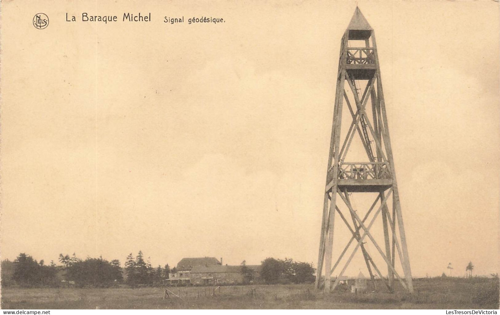 BELGIQUE - La Baraque Michel - Signal Géodésique - La Tour - Reconstruite En 1924 - Carte Postale Ancienne - Liege