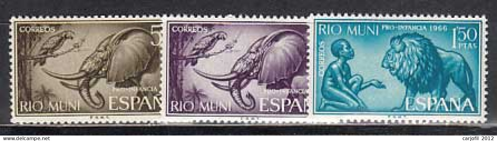 Rio Muni Correo 1966 Edifil 69/71 ** Mnh - Rio Muni