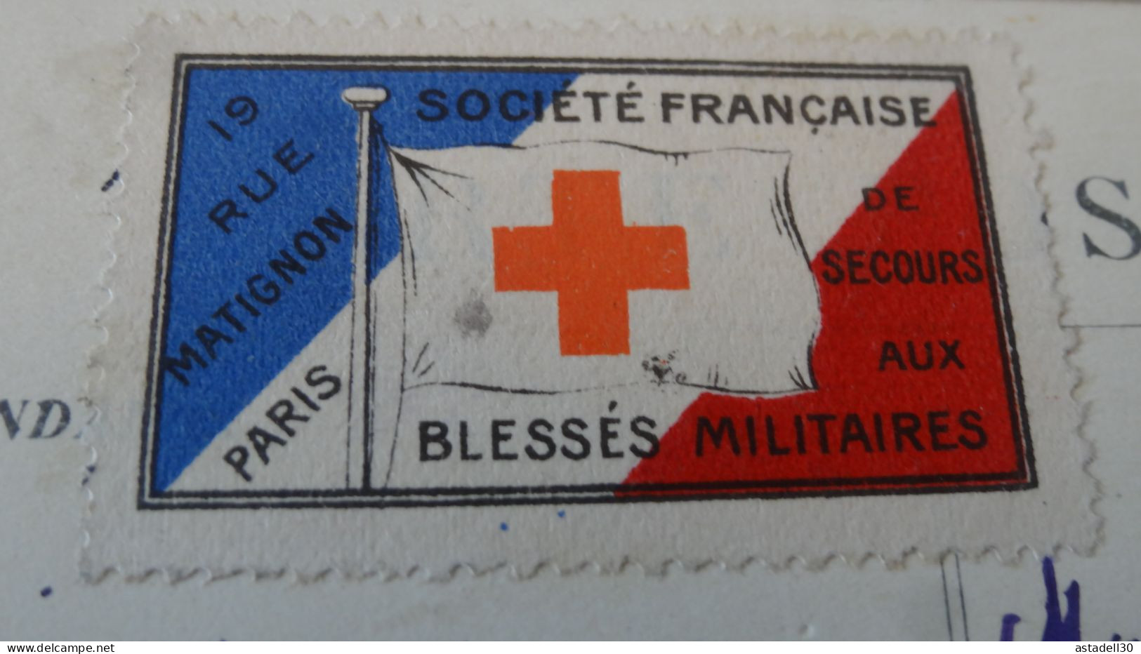 CPA , Vignette Blessés Militaires 1914   ............. ....... 19254 - Military Heritage