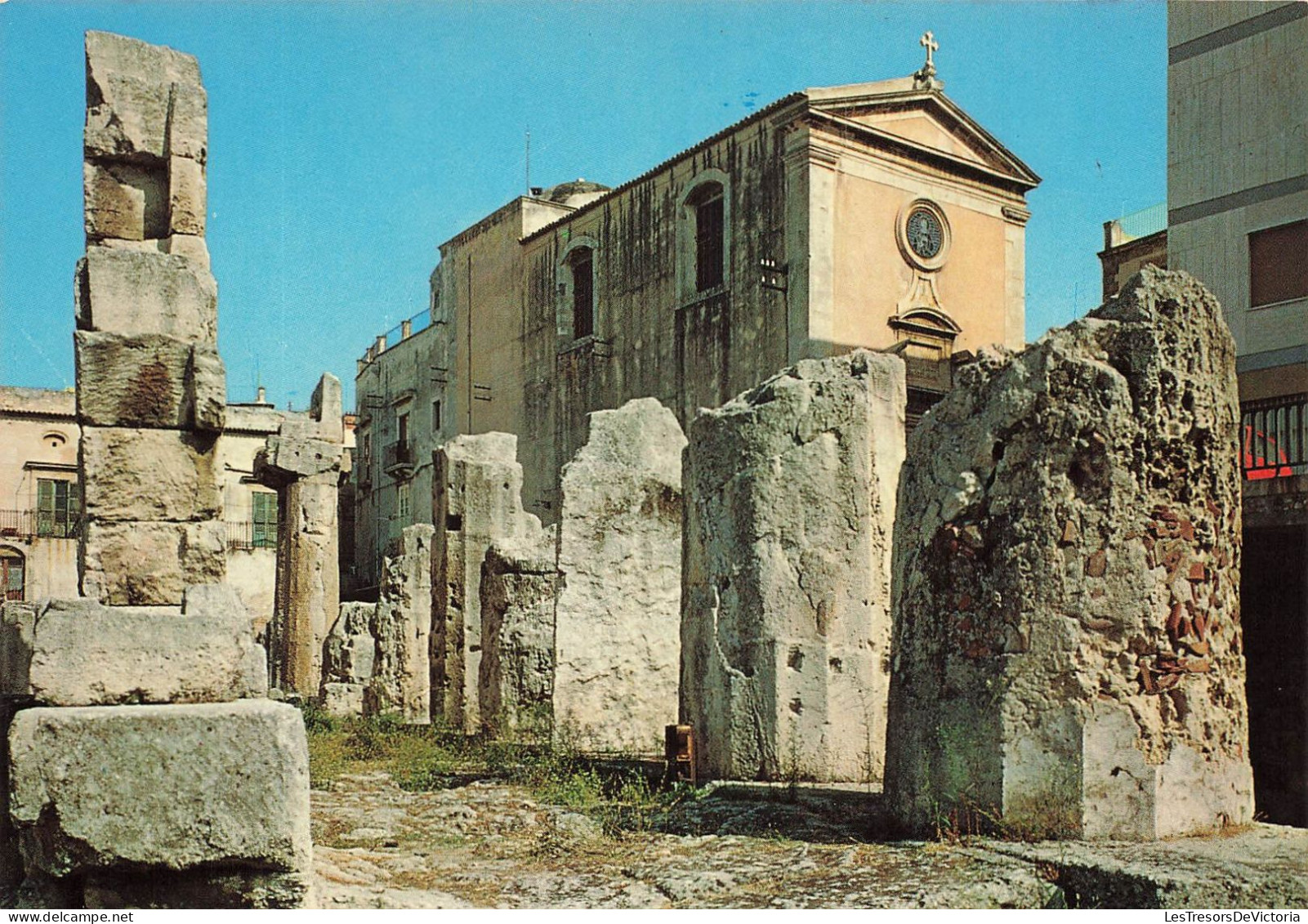 ITALIE - Siracusa - Temple D'Apollon Et église De Saint Paolo - Carte Postale - Siracusa