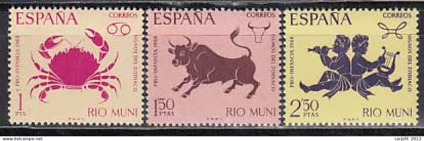 Rio Muni Correo 1968 Edifil 83/5 ** Mnh - Rio Muni