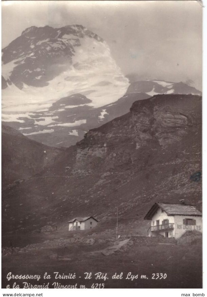 1955 GRESSONEY 1   LA TRINITE   RIFUGIO DEL LYS AOSTA - Aosta
