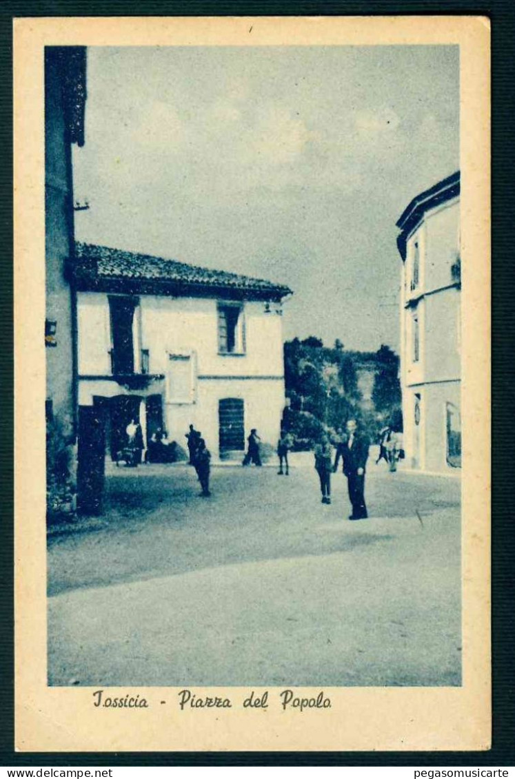 BK037 TOSSICIA -  PIAZZA DEL POPOLO ANIMATA TERAMO - 1920 CIRCA - Autres & Non Classés