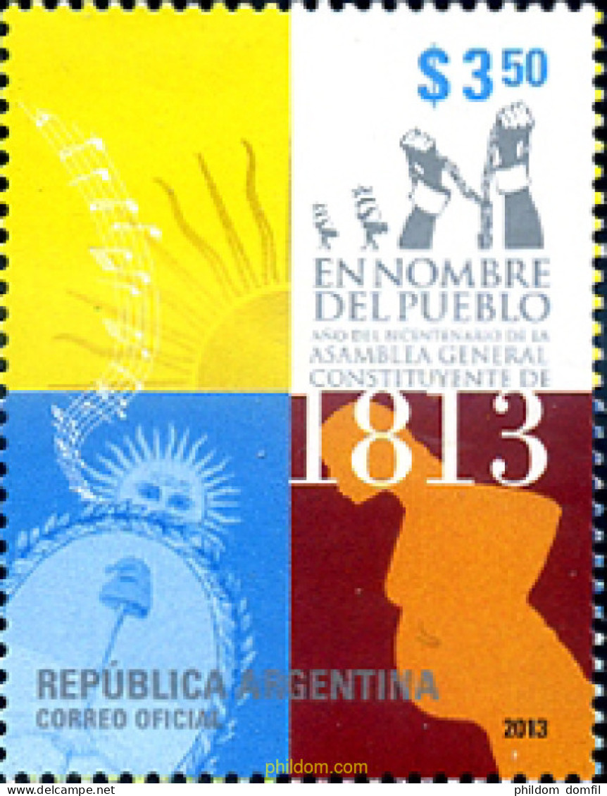 299535 MNH ARGENTINA 2013 BICENTENARIO DE LA ASAMBLEA GENERAL CONSTITUYENTE DE 1813 - Ongebruikt