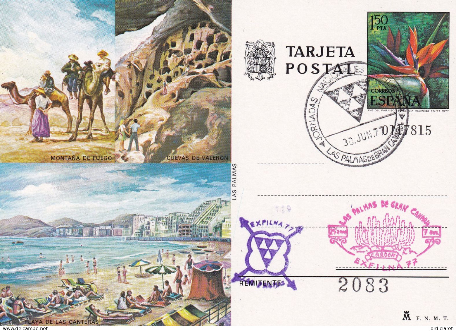 MATASELLOS 1970  LAS PALMAS DE G.CANARIA - Storia Postale