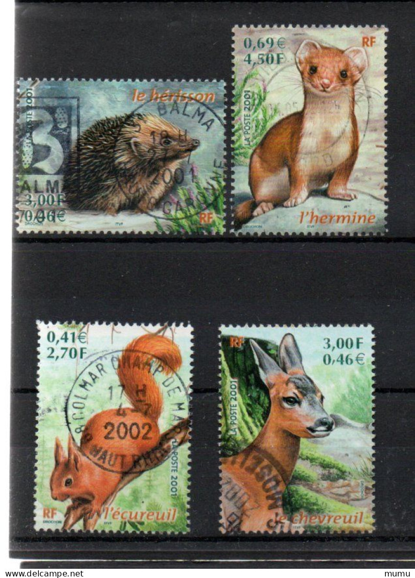 FRANCE OB CACHET ROND YT N° 3381/84 - Used Stamps