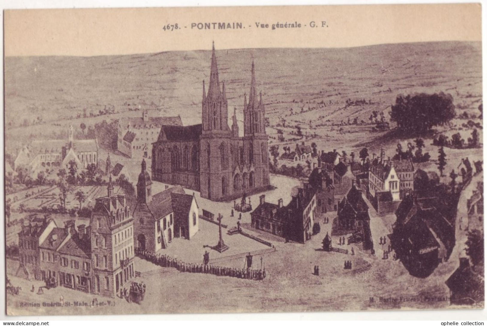 France - 53 - Pontmain - Gravure - Vue Générale- 7077 - Pontmain