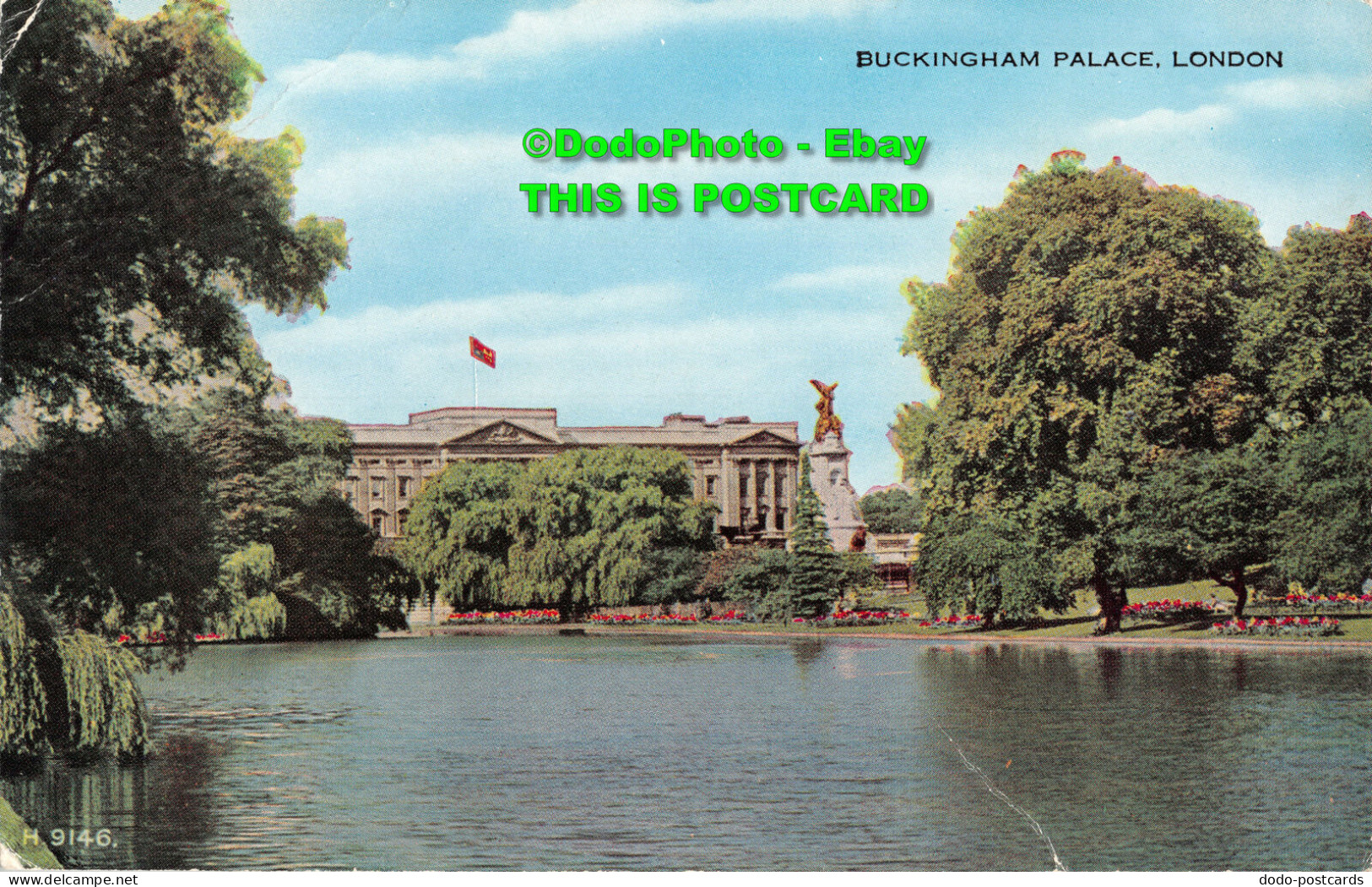 R455153 Buckingham Palace. London. H. 9146. Valesque Postcard. Valentines. 1956 - Autres & Non Classés