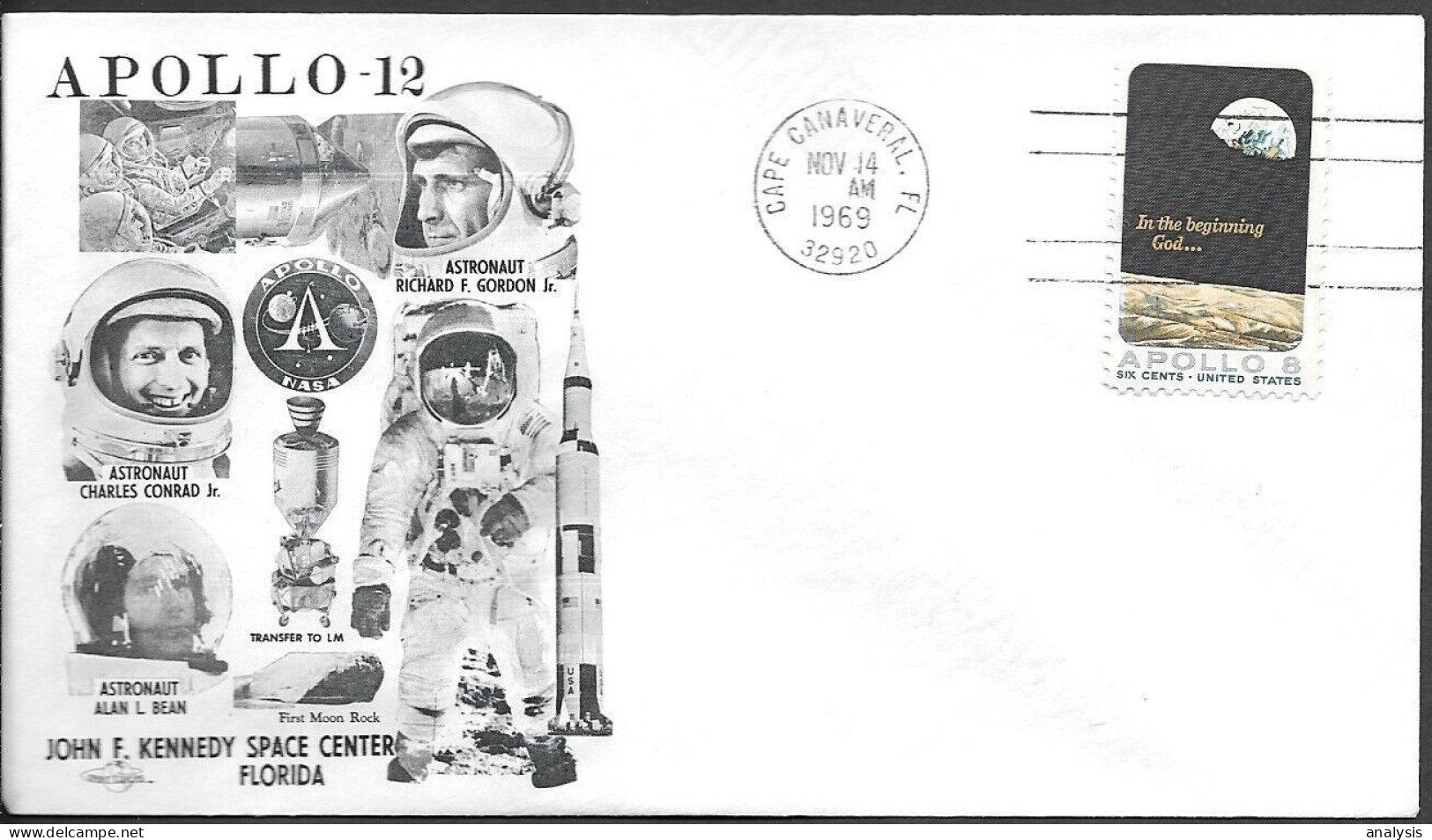 US Space Cover 1969. "Apollo 12" Launch ##03 - United States