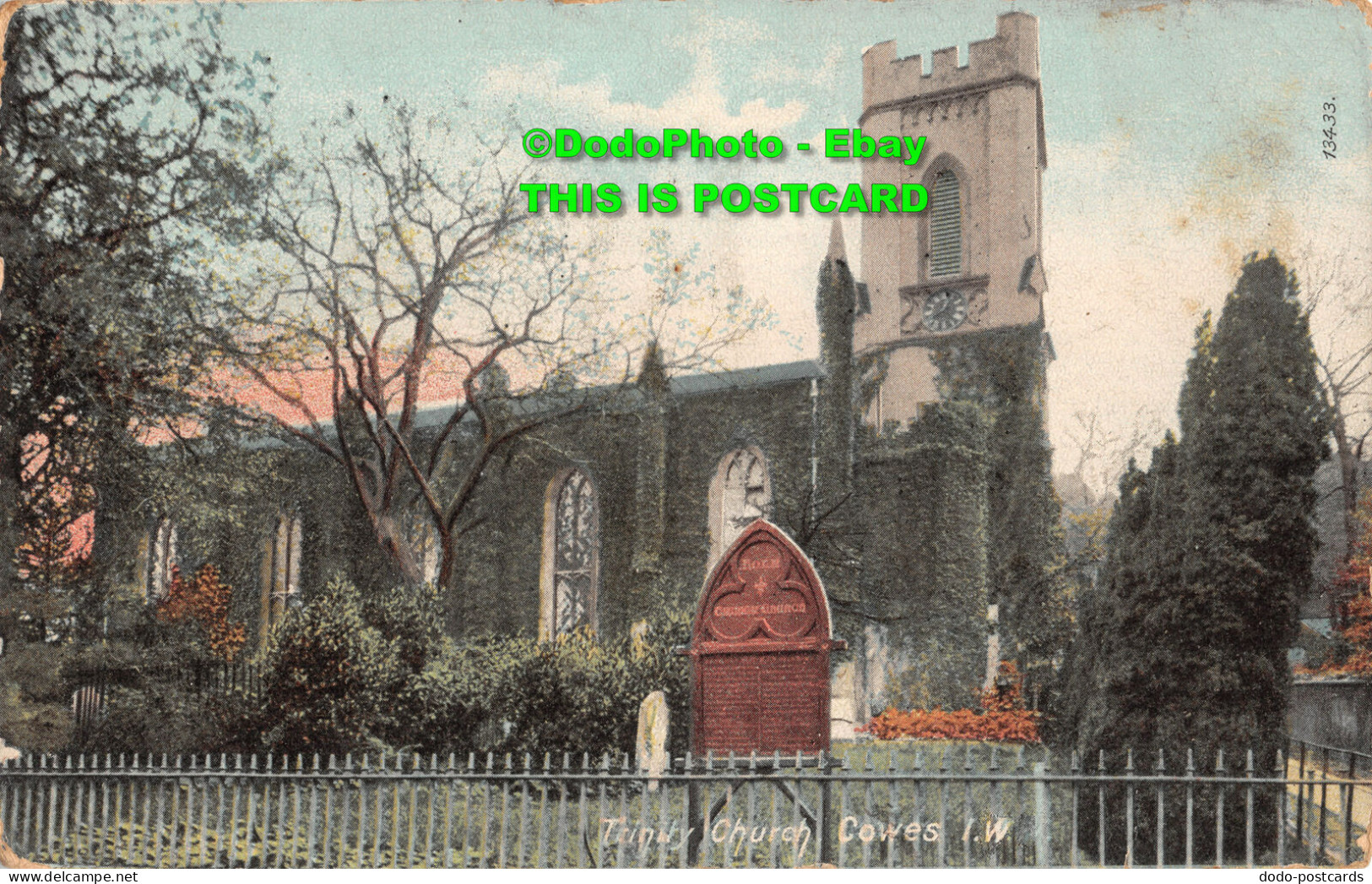 R455381 Trinity Church. Cowes. I. W. 13433. The Wrench Series - World