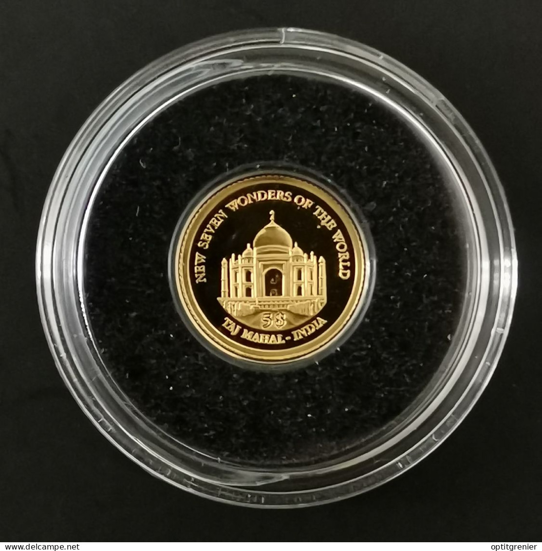 5 DOLLARS OR 2011 BE LE TAJ MAHAL SALOMON / GOLD / 0.5g Or 585 + CERTIFICAT - Solomon Islands