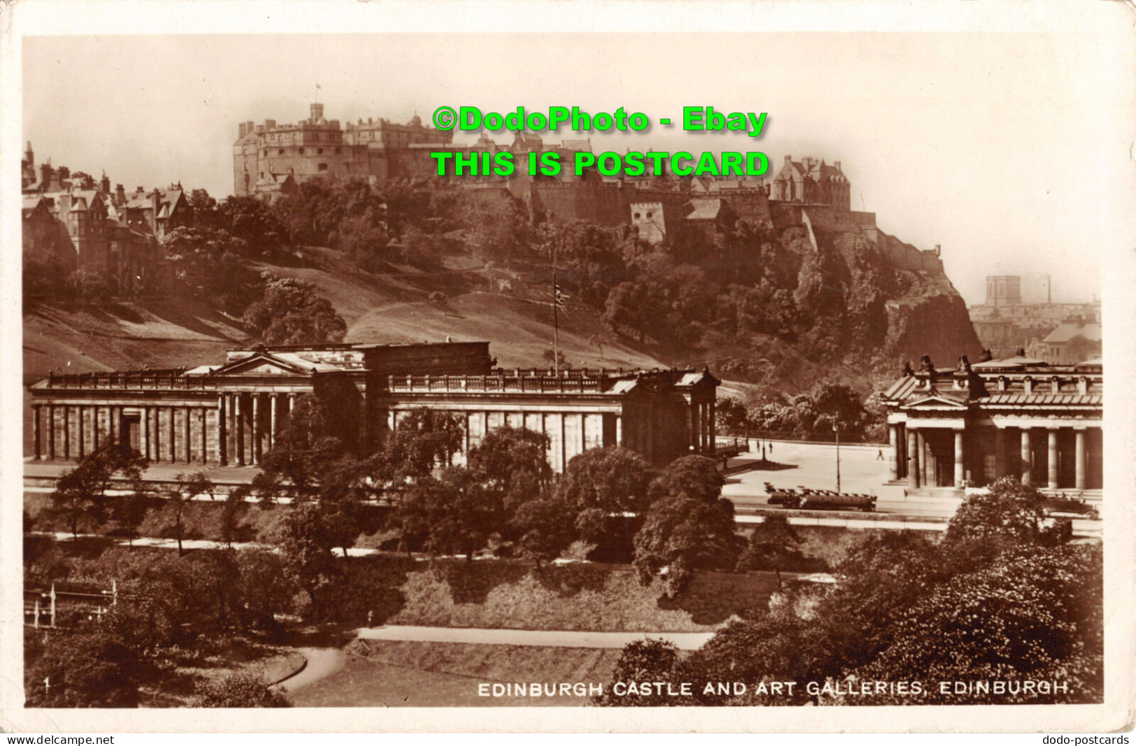 R455289 1. Edinburgh Castle And Art Galleries. Edinburgh. RP - World