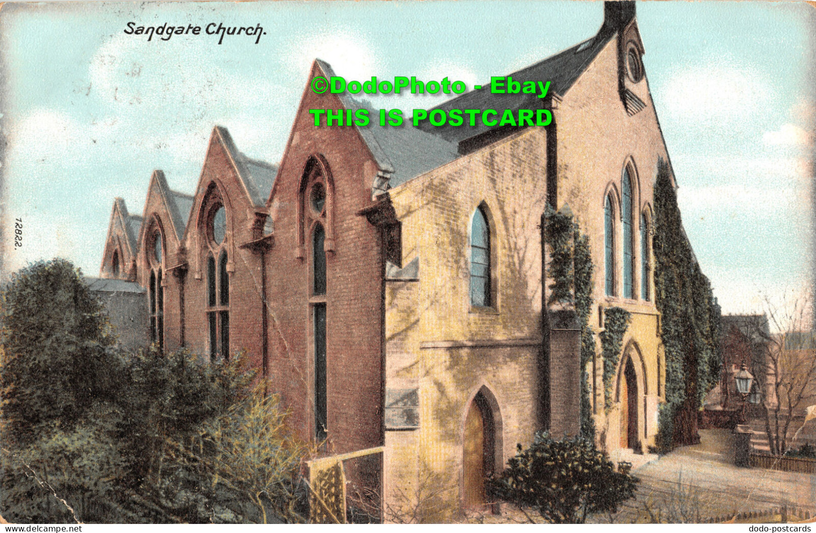 R455396 12822. Sandgate Church. 1908 - World