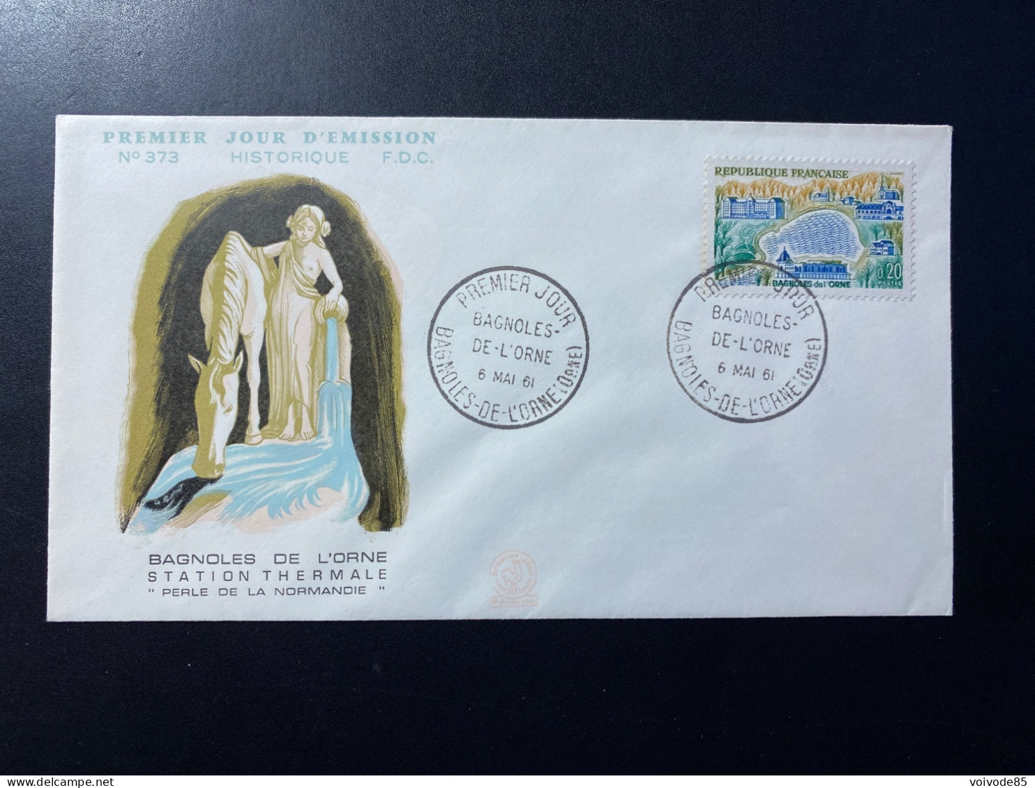Enveloppe 1er Jour "Bagnoles De L'Orne" - 06/05/1961 - 1293 - Historique N° 373 - 1960-1969