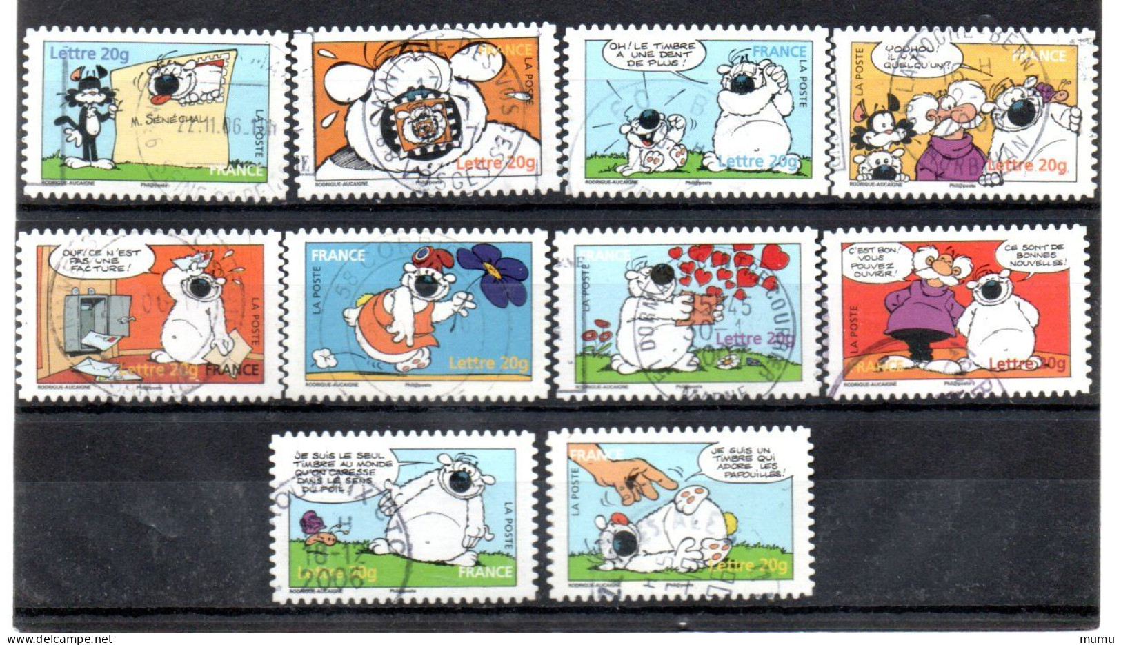 FRANCE OB CACHET ROND YT N° 86/95 - Used Stamps