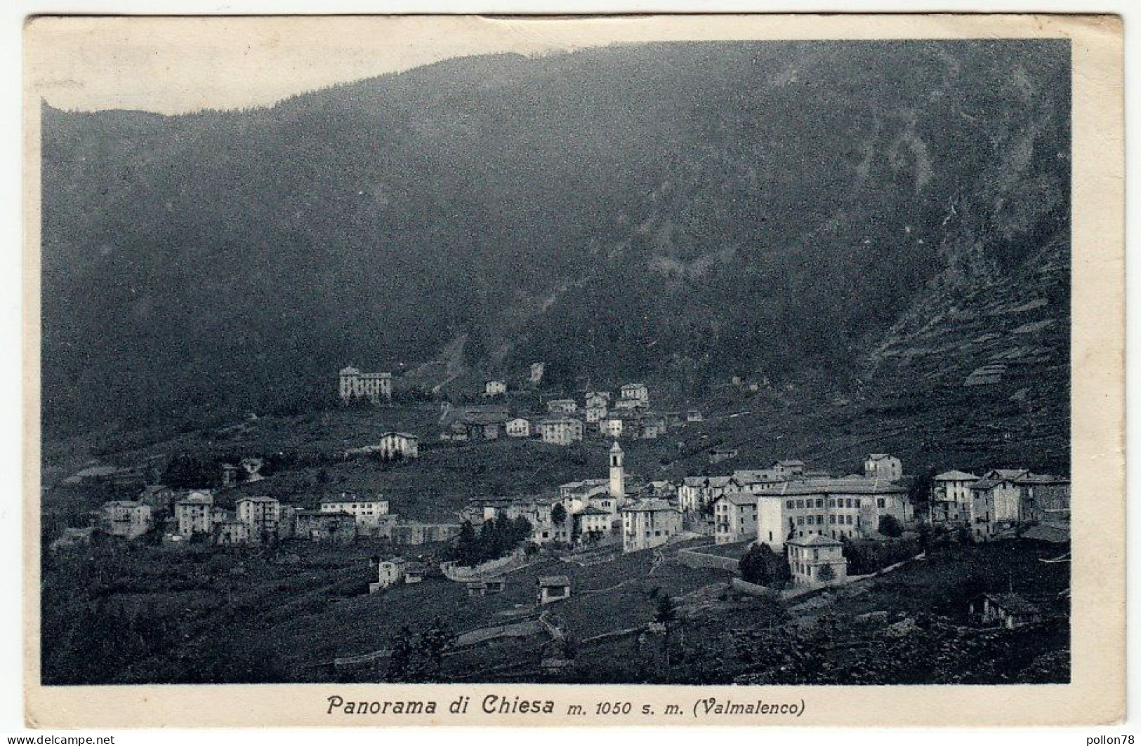 PANORAMA DI CHIESA (VAL MALENCO) - SONDRIO - 1926 - Vedi Retro - Formato Piccolo - Sondrio