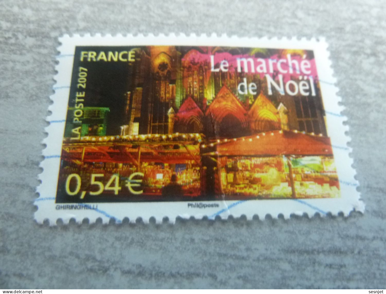 Le Marché De Noël - Portraits De Régions - France à Vivre - 0.54 € - Yt 4099 - Multicolore - Oblitéré - Année 2007 - - Used Stamps