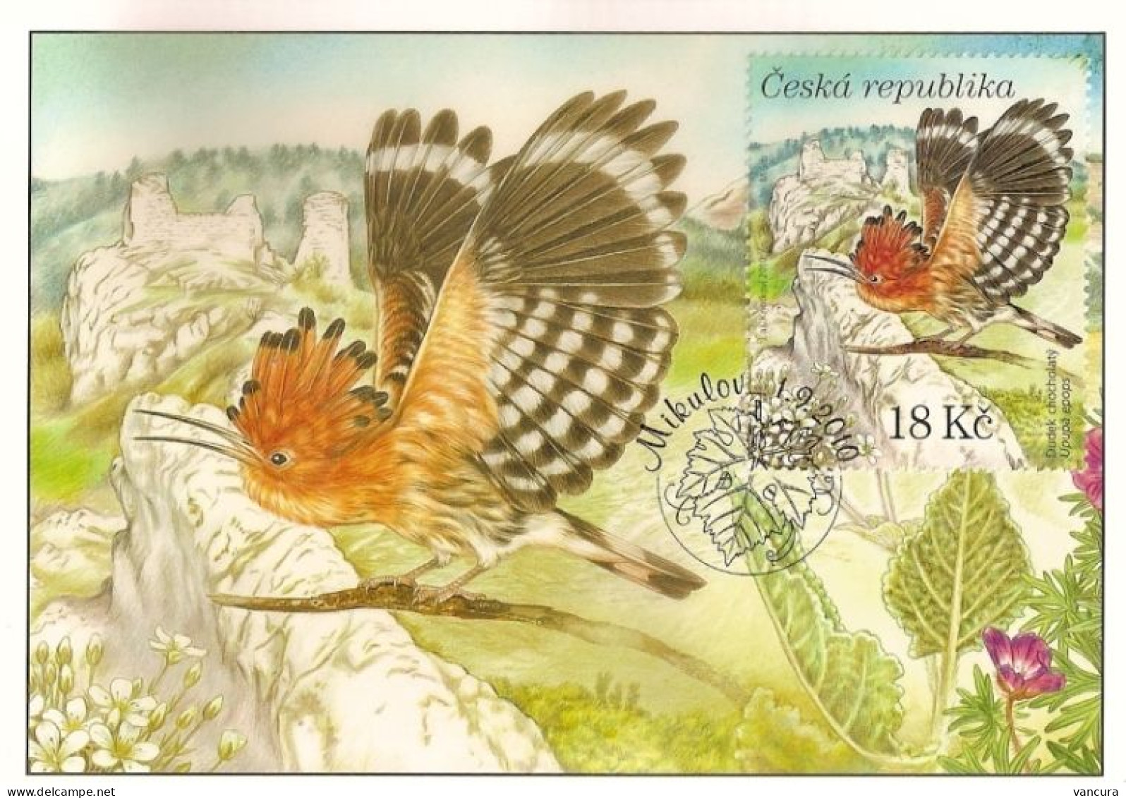 CM 644-7 Czech Republic The Lower Morava Region - Birds-lizard-sago-butterfly-beetles-flowers 2010 - Autres & Non Classés