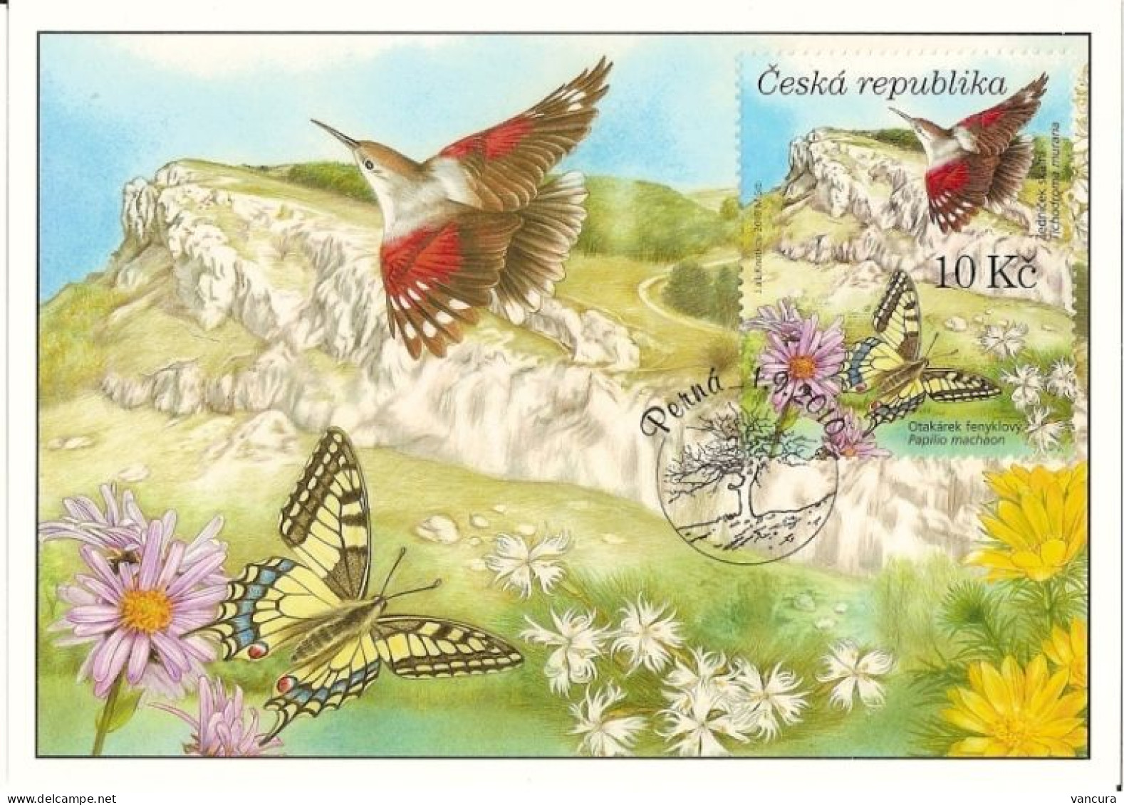 CM 644-7 Czech Republic The Lower Morava Region - Birds-lizard-sago-butterfly-beetles-flowers 2010 - Andere & Zonder Classificatie