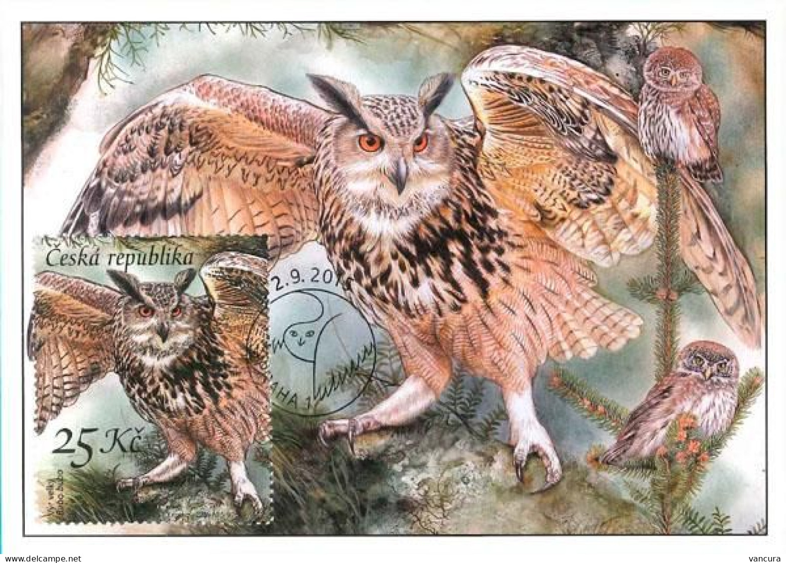 CM 853-6 Czech Republic European Owls 2015 - Owls