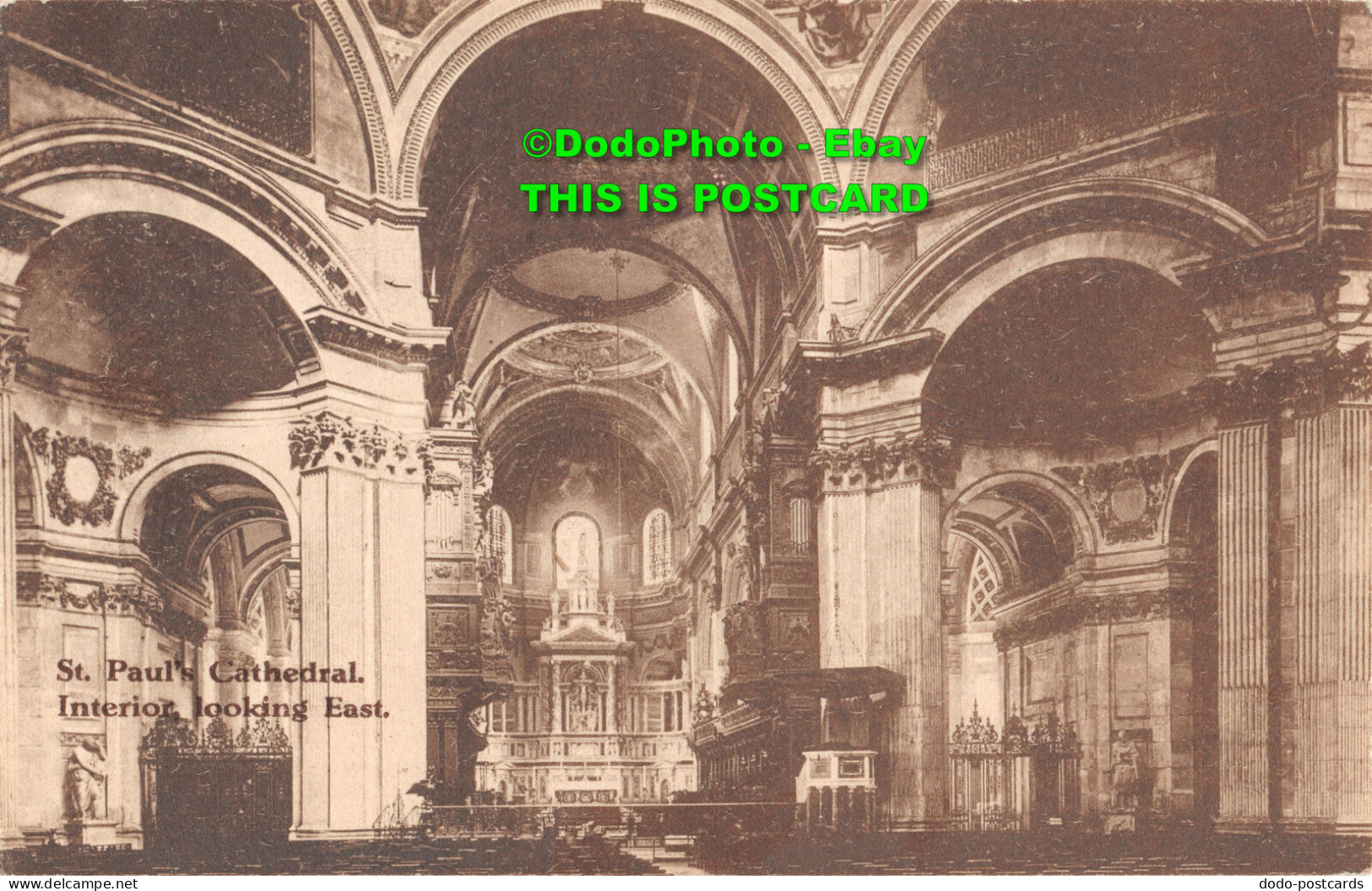 R455458 St. Pauls Cathedral. Interior Looking East. National Series. M. And L - Monde