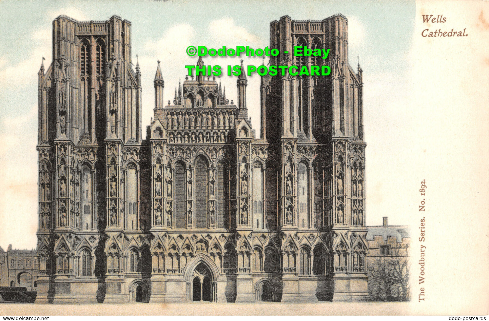 R455463 Wells Cathedral. The Woodbury Series No. 1892 - Monde