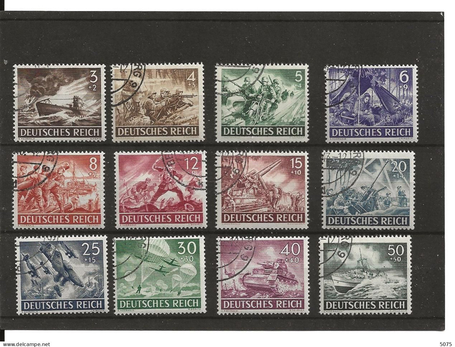 1943 Série Yv 748-759  Obl - Used Stamps