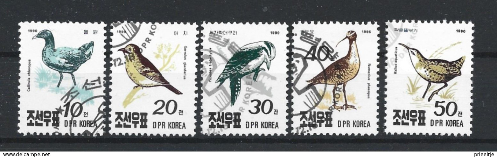 Korea 1990 Birds Y.T. 2169/2173 (0) - Corée Du Nord