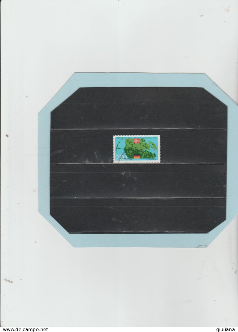 Danimarca 1985 - (UN)  832 Used  "30° Ann. Dichiarazione Di Pace Fra Copenaghen E Bonn" - 2,80 Cartina Frontiera - Used Stamps