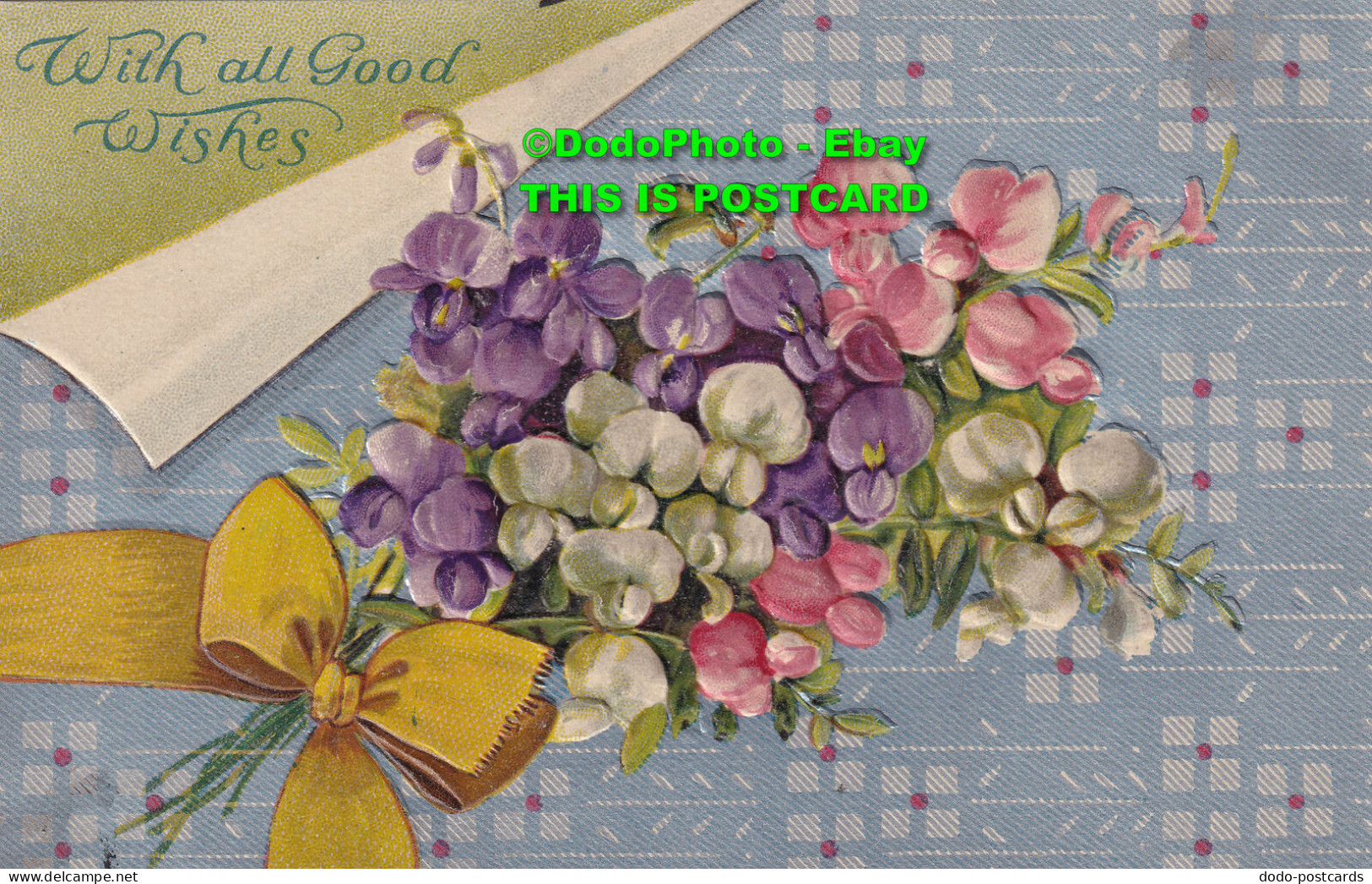 R455673 With All Good Wishes. B. B. London. 1920. Greeting Card. Postcard - Autres & Non Classés