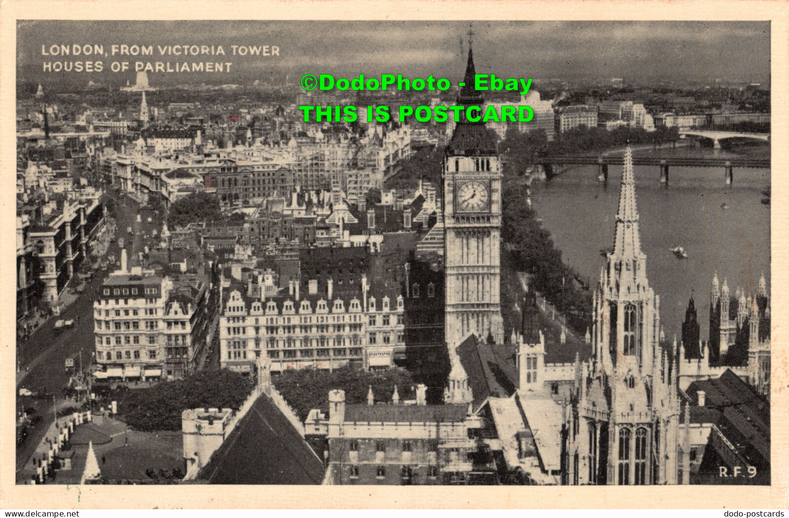 R455482 London From Victoria Tower. Houses Of Parliament. R. F. 9 - Autres & Non Classés