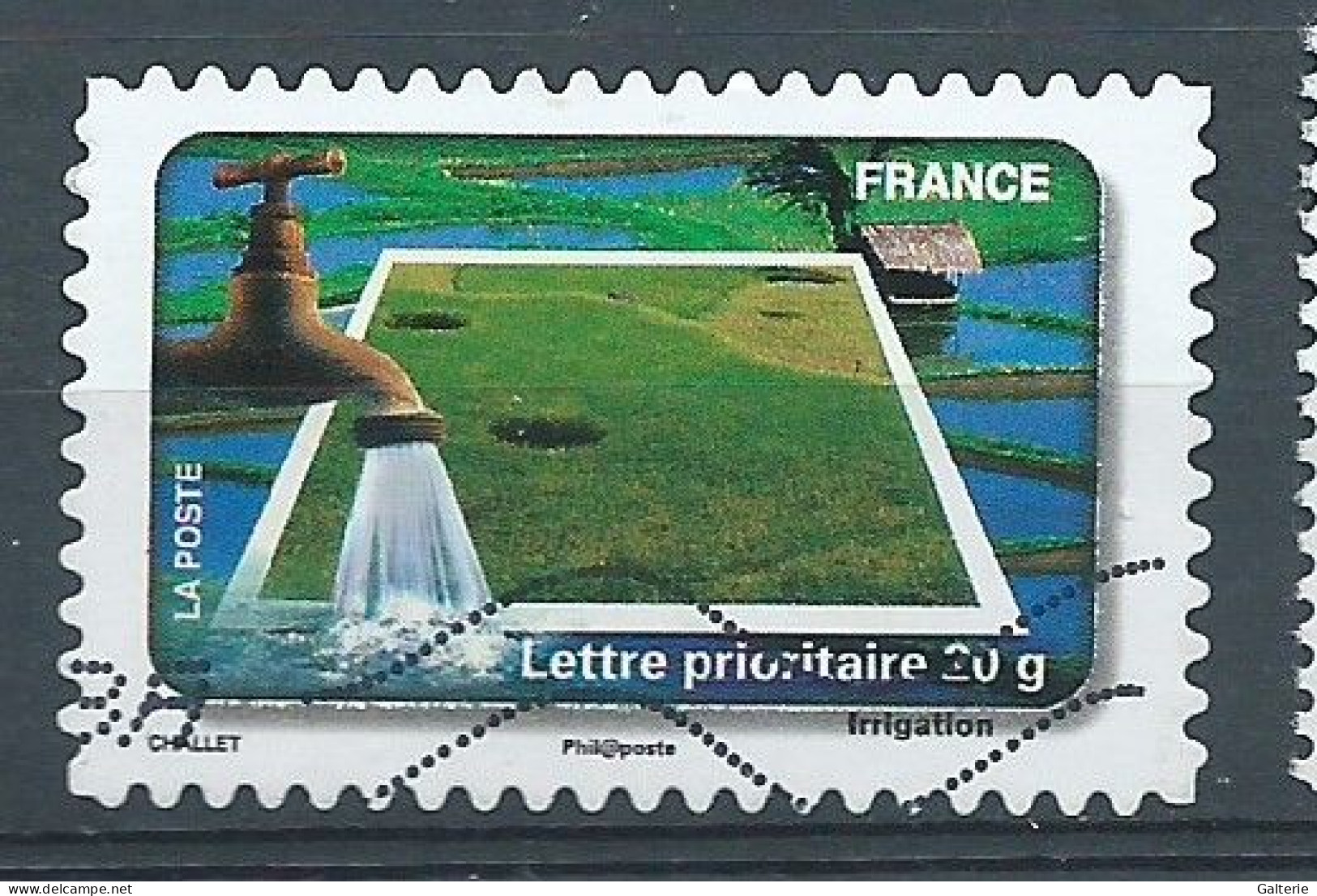 FRANCE - Obl - 2010 - YT N° AD409-Le Timbre Fête L'eau - Used Stamps