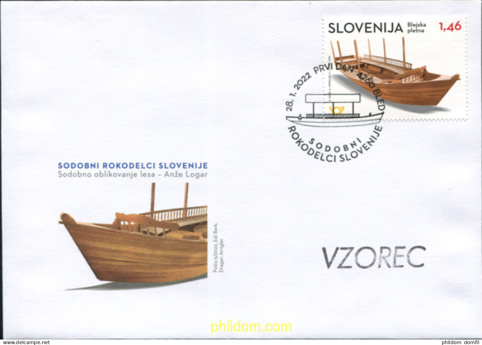 665909 MNH ESLOVENIA 2022 DISEÑO CONTEMPORÁNEO EN MADERA - Slovénie