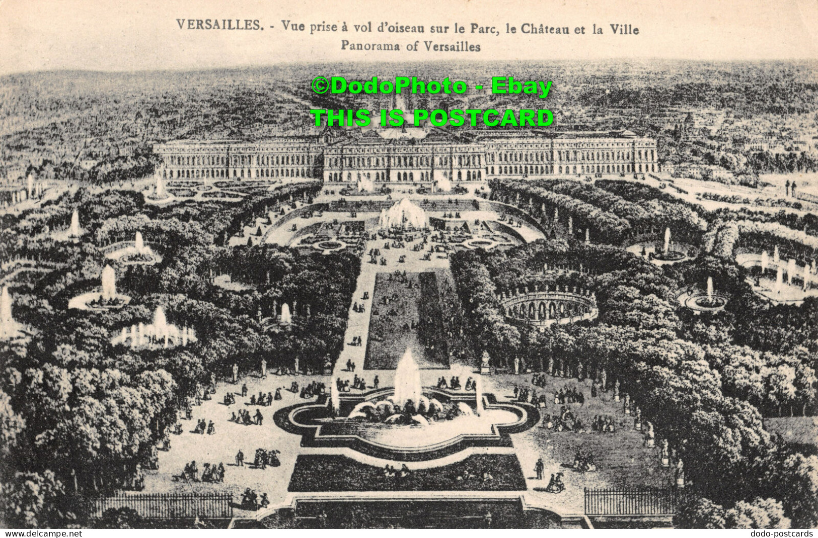 R455695 Versailles. Vue Prise A Vol Doiseau Sur Le Parc Le Chateau Et La Ville. - World