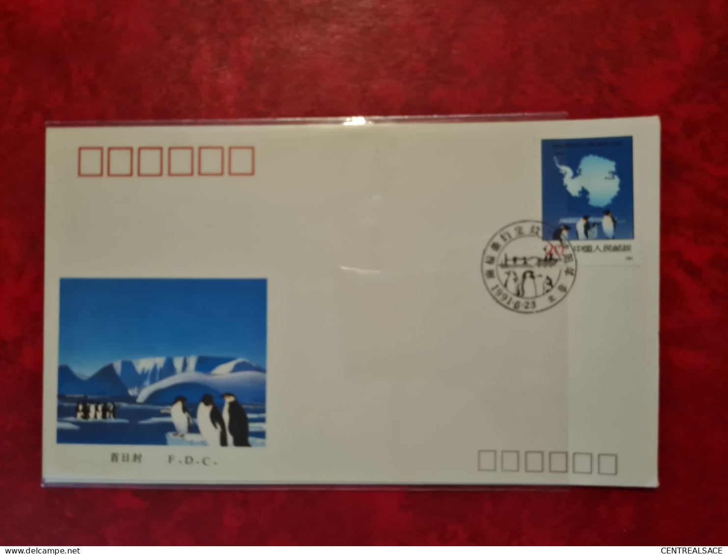 LETTRE   CHINE 1991 FDC ANTARTIC TREATY - Covers & Documents