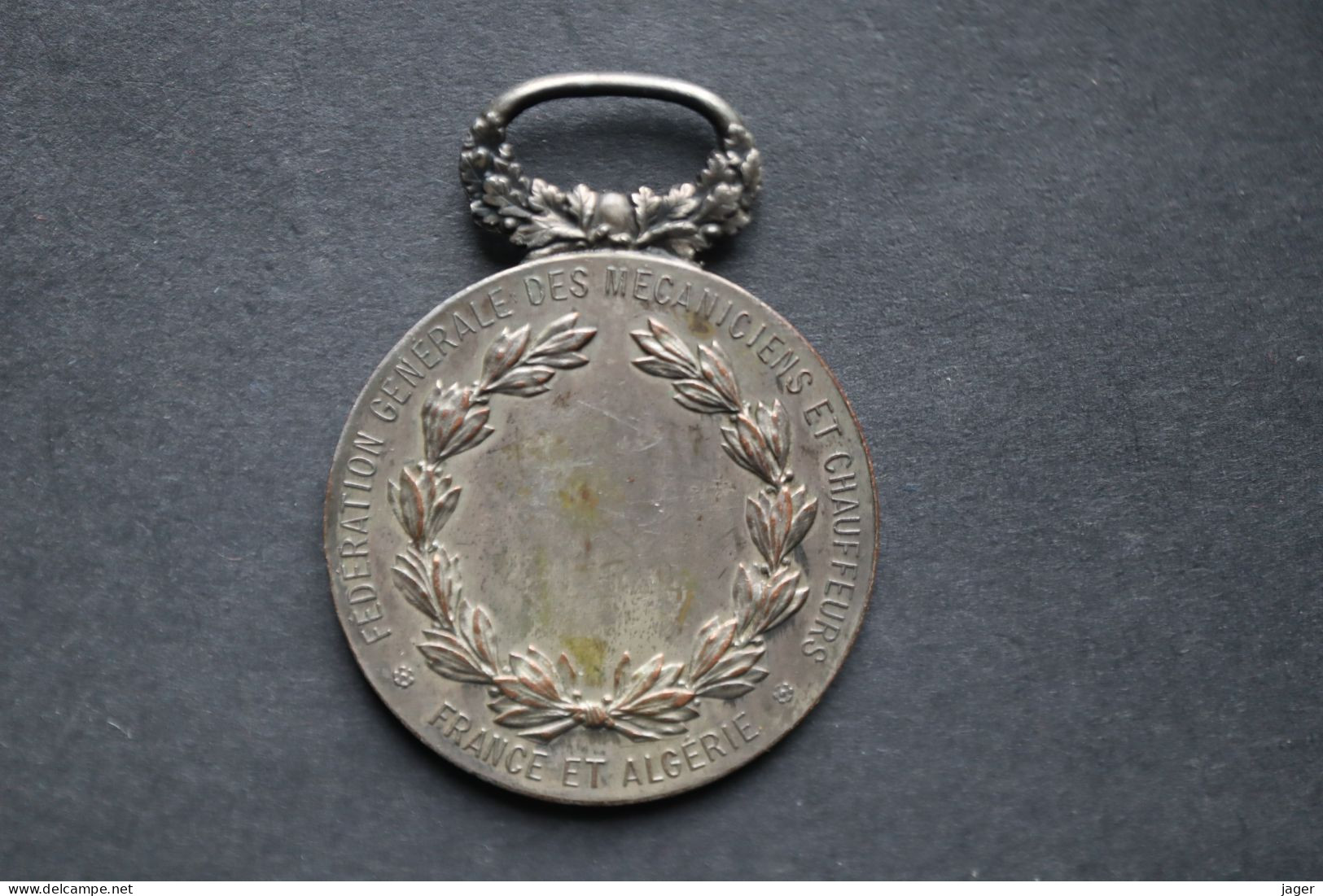 Médaille France Et Algérie Fédération Générale Des Mécaniciens Et Chauffeurs - Other & Unclassified