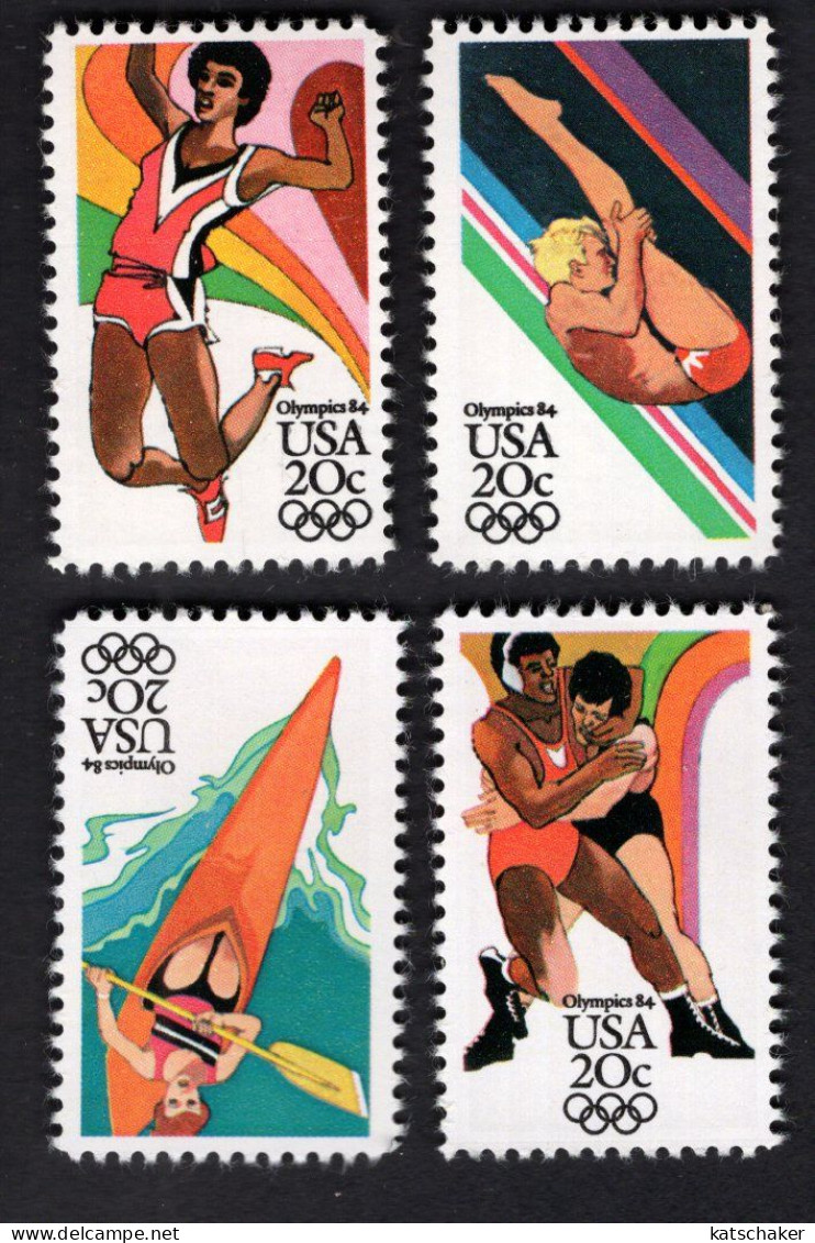 2029989218 1984 SCOTT 2082 - 2085 (XX) POSTFRIS MINT NEVER HINGED  - SUMMER OLYMPICS - Unused Stamps