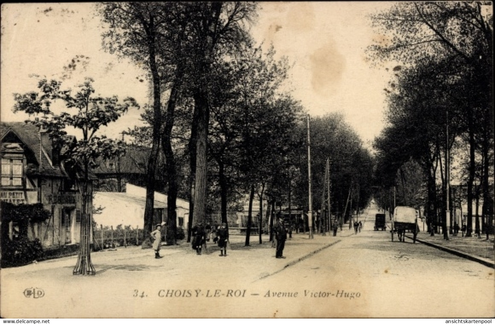 CPA Choisy Le Roi Val De Marne, Avenue Victor-Hugo - Autres & Non Classés