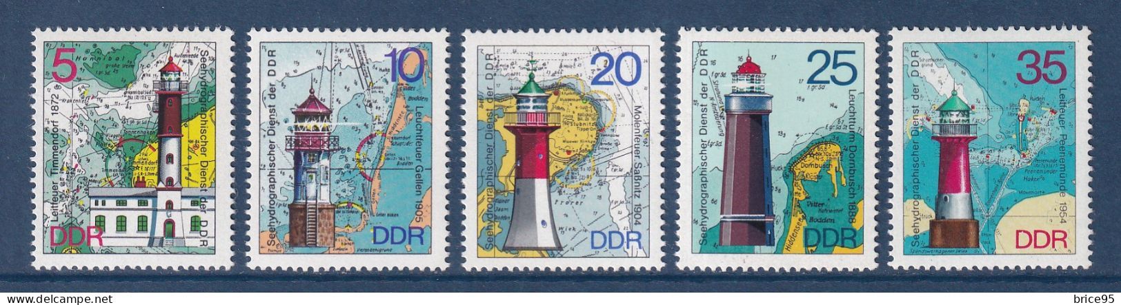 Allemagne Orientale - YT N° 1724 à 1728 ** - Neuf Sans Charnière - 1975 - Unused Stamps