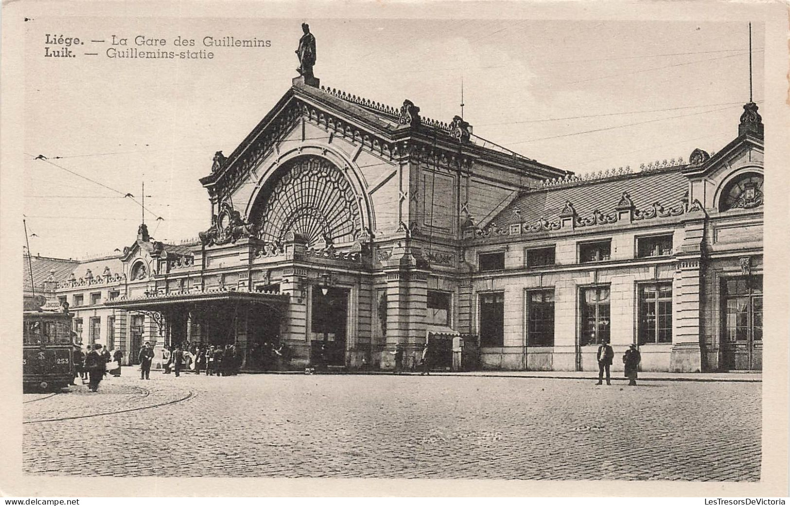 BELGIQUE - Liège - Vue De La Gare Des Guillemins - Animé - Vue Générale - Carte Postale Ancienne - Liege