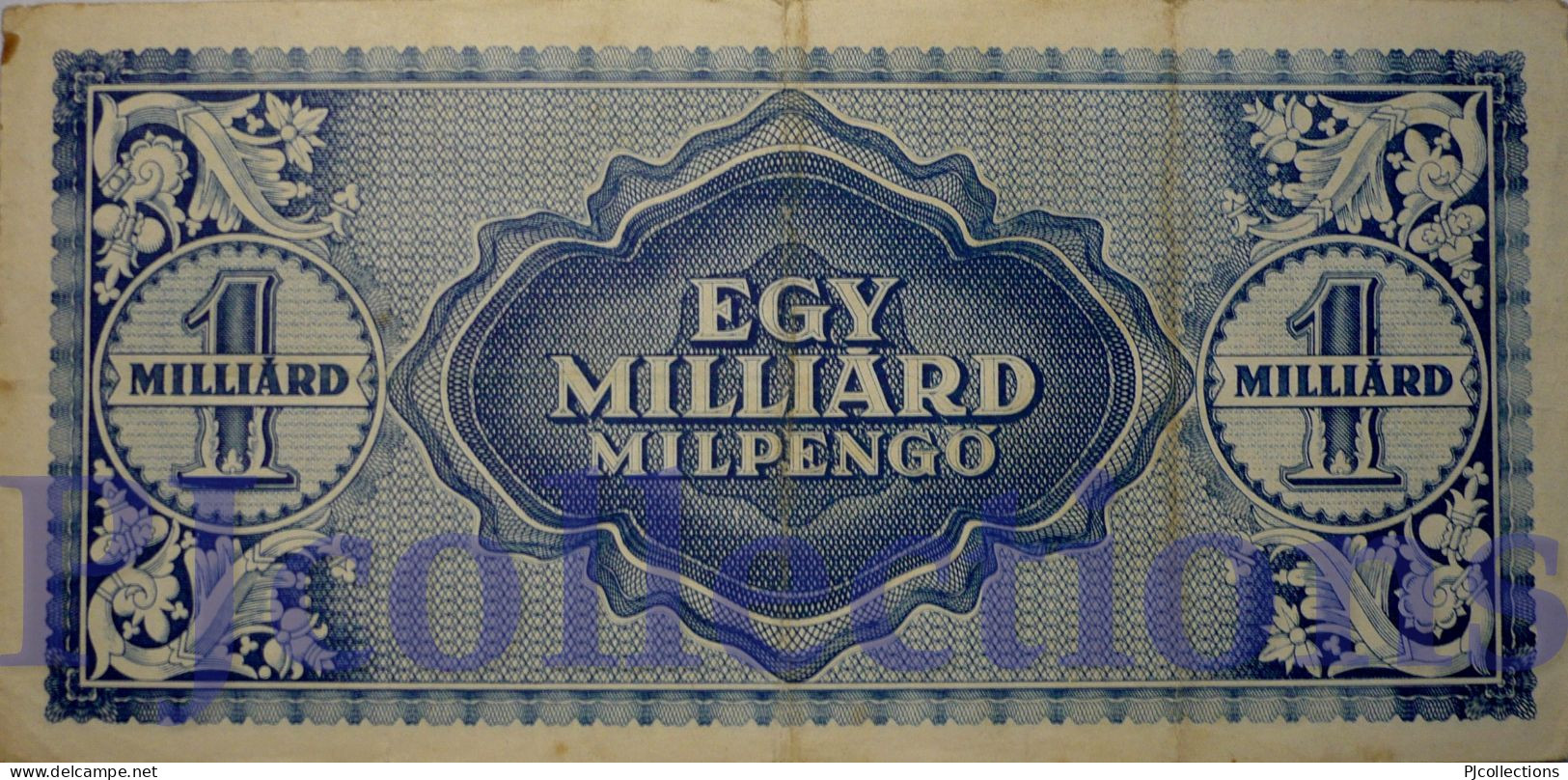 HUNGARY 1 MILIARD MILPENGO 1946 PICK 131 VF+ - Hungary