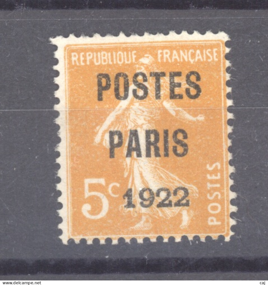 France  -  Préos :  Yv  30  (*)        ,    N2 - 1893-1947