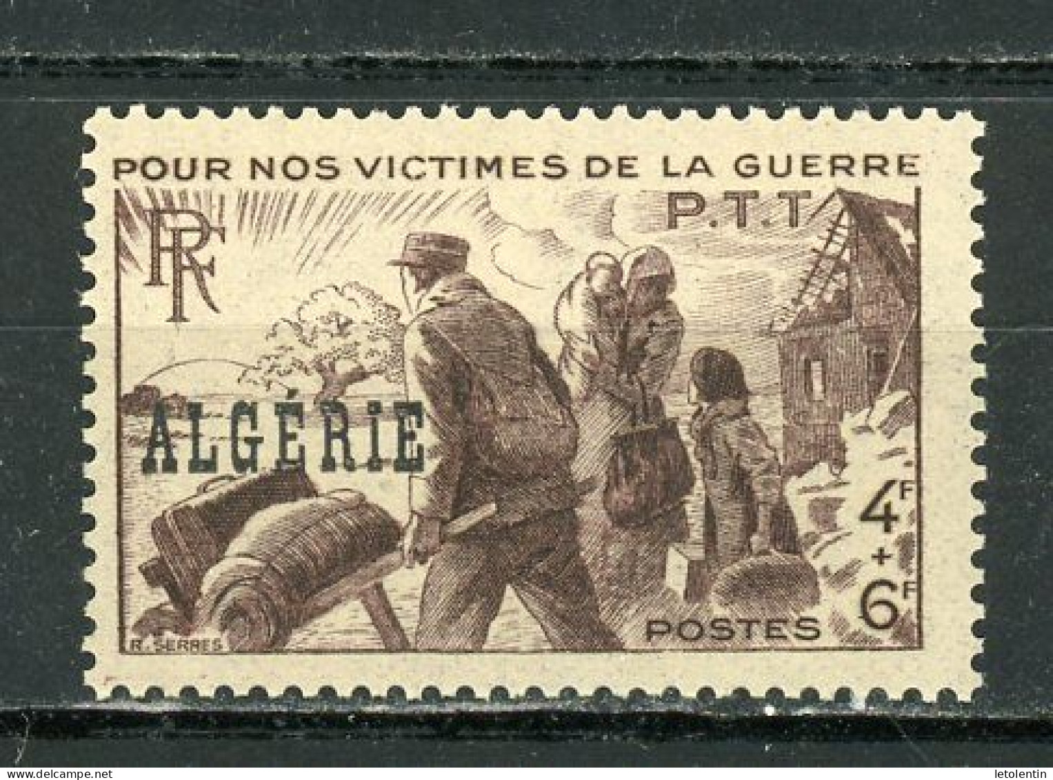 ALGERIE (RF) - POUR LES VICTIMES DE GUERRE   - N° Yt 242** - Ungebraucht